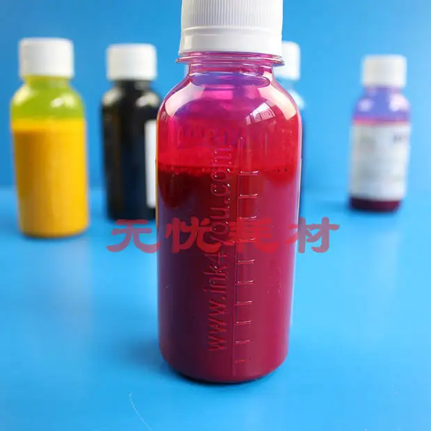 

100ML 6Bottle Universal Compatible Heat transfer Ink kit For Epson Printer Cotton printed T-shirt Pigment pyrograph Special Ink