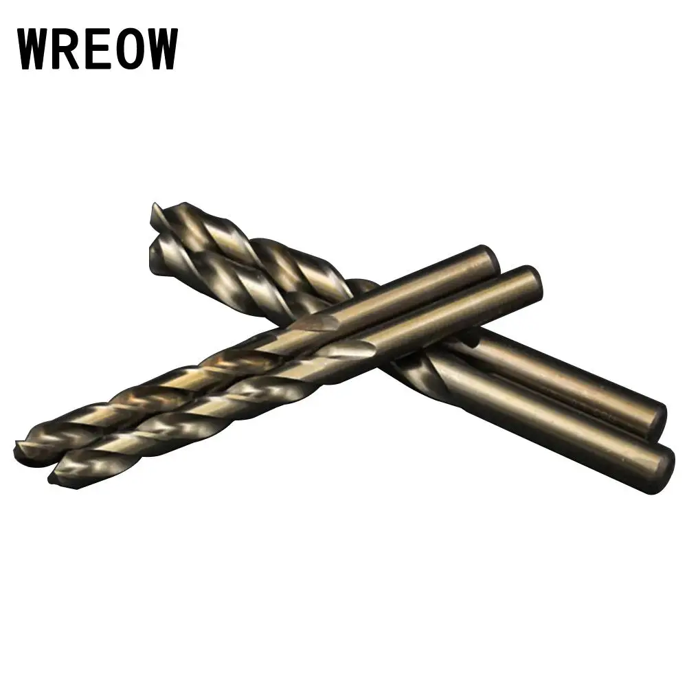 

High quality 10pc 2.5mm M35 Stainless Steel round shank Cobalt Twist Drill Bit Woodwork Cutter Tool