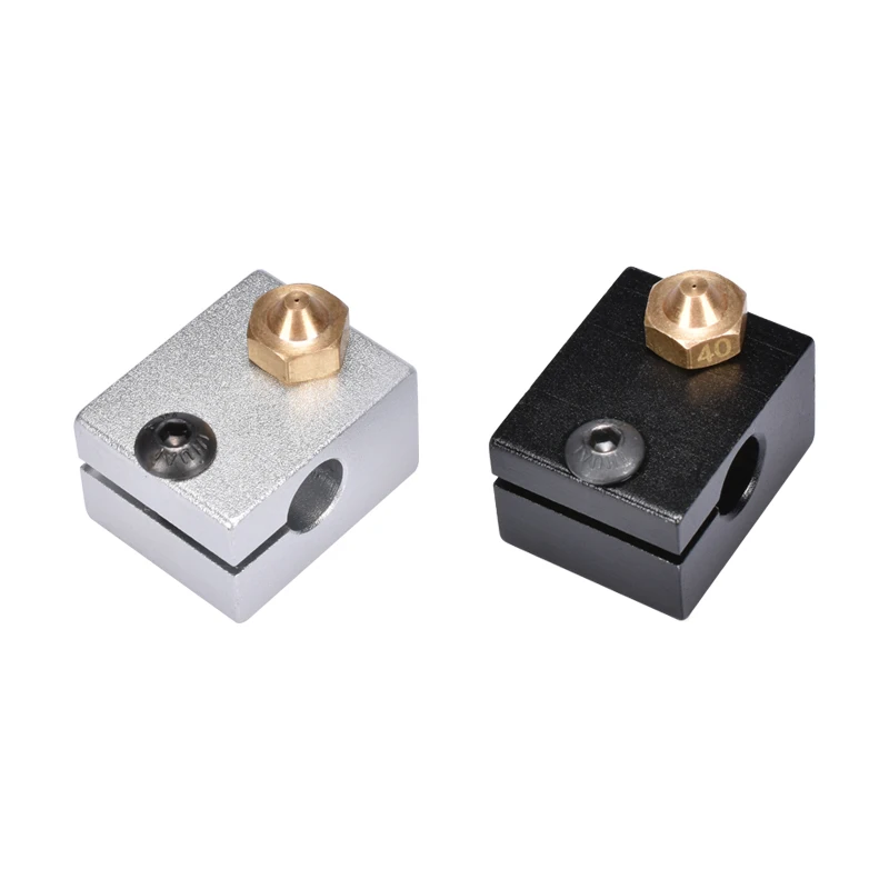 

1/2PCS Aluminium V6 Block Heat Block For V6 J-head 3D Printer RepRap Extruder Compatible With M6 Nozzle For 3D Printer Parts