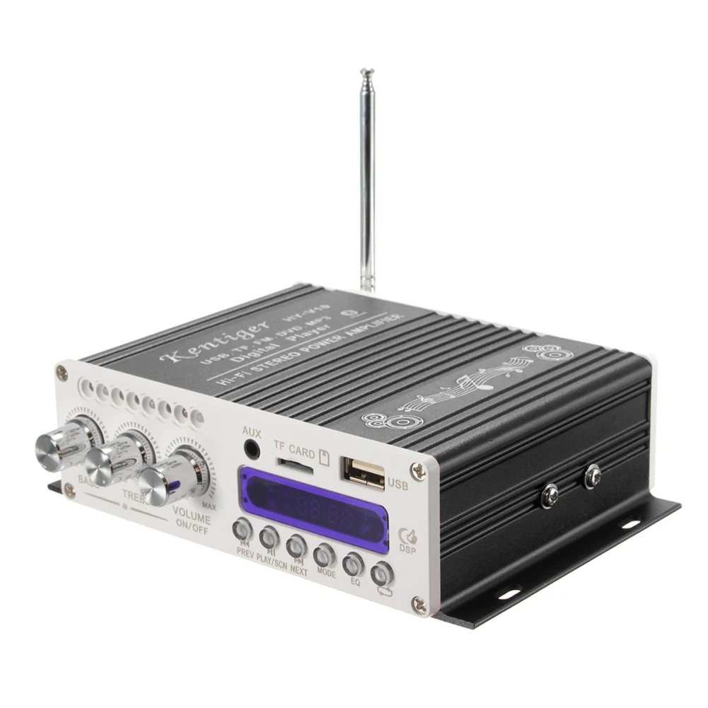 black BYGD авто для автомобиля дома MP3 плеер радио автомобиля цифровой мини Bluetooth 12 В 5A HiFi стерео усилитель аудио усилитель - Цвет: black