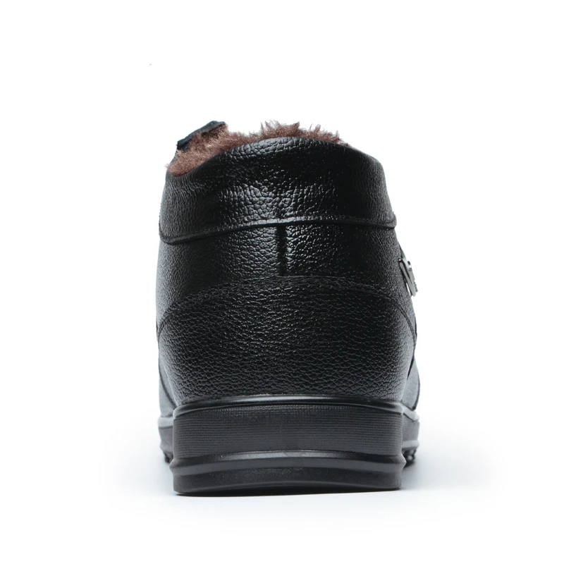 Новые зимние Для Мужчин's Повседневное высокие кожаные Бизнес Обувь с Мех
