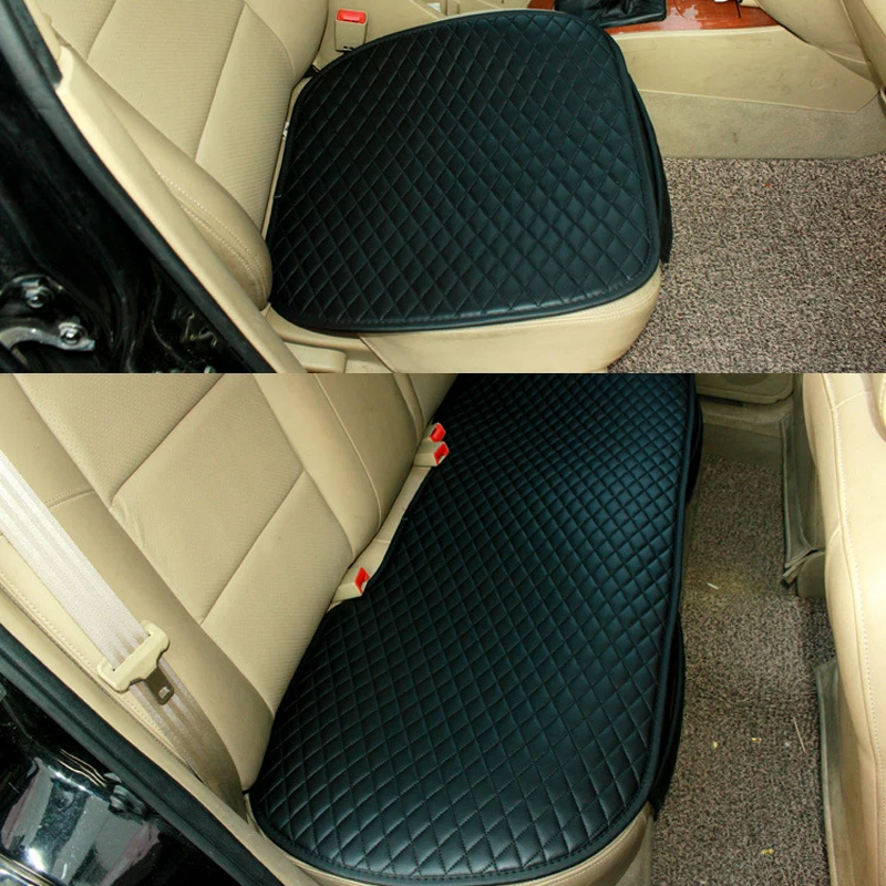 Универсальные чехлы из искусственной кожи на автомобильные сиденья всесезонные