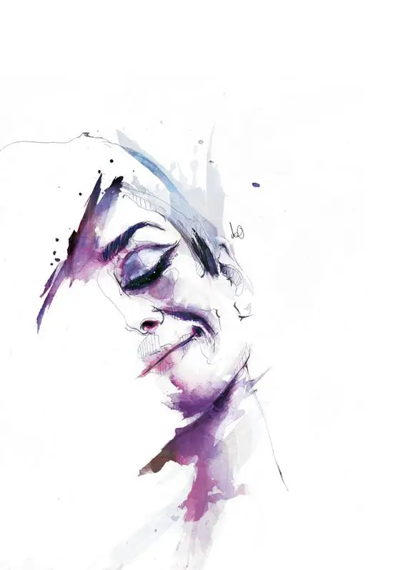 Новейшая ручная работа абстрактный стиль портрет масляная живопись кто спит