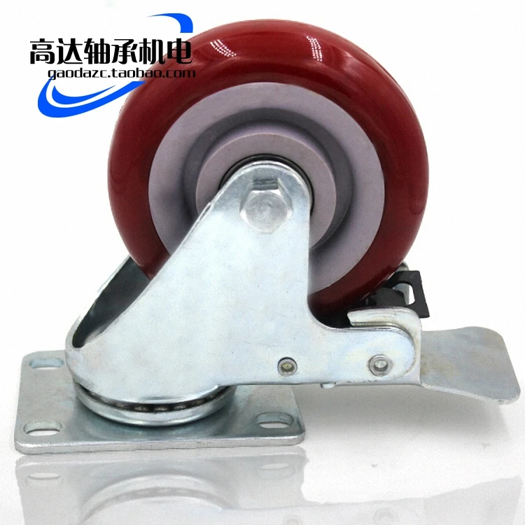 3 дюймовая пленка Супер ПУ сверхмощный среднетоннажных роликовый двойной