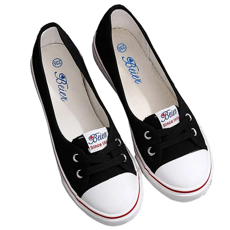 Fashion Shoes Woman 2019 Spring Summer New Casual Solid Canvas Breathable Simple Women White Sneakers | Обувь