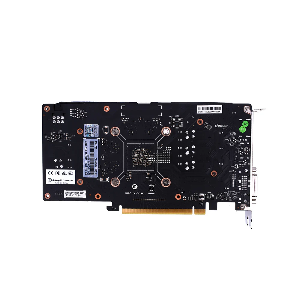 Красочные GeForce GTX 1650 4G графическая карта GDDR5 128 бит TU117 6Pin NVIDIA Ansel для рабочего стола