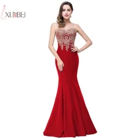 vestido de noiva 2019 cheap simple red mermaid wedding dress sleeveless applique bridal wedding gowns robe de mariee