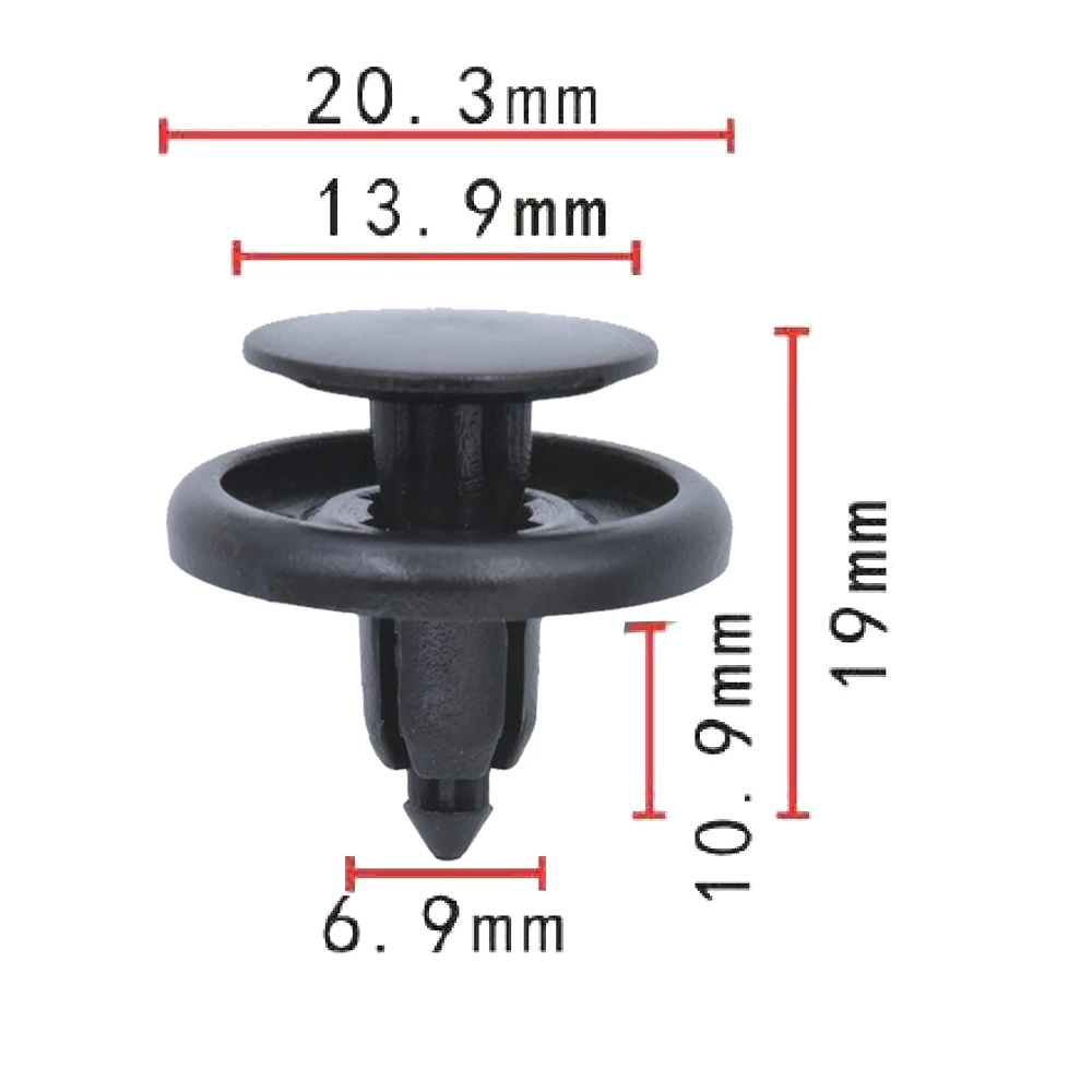 100X7 мм отверстие переднее автомобильное крыло лайнер клип капот бампер фиксатор