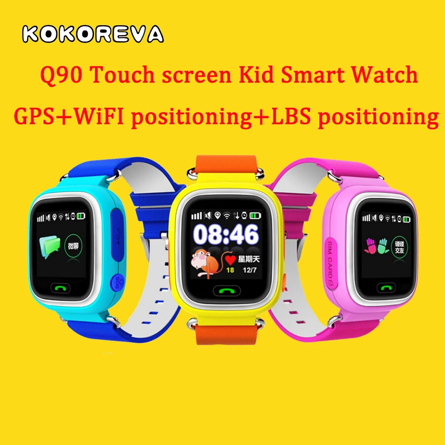 GPS смарт часы детские с Wifi сенсорный экран SOS вызова Расположение DeviceTracker для Kid Safe