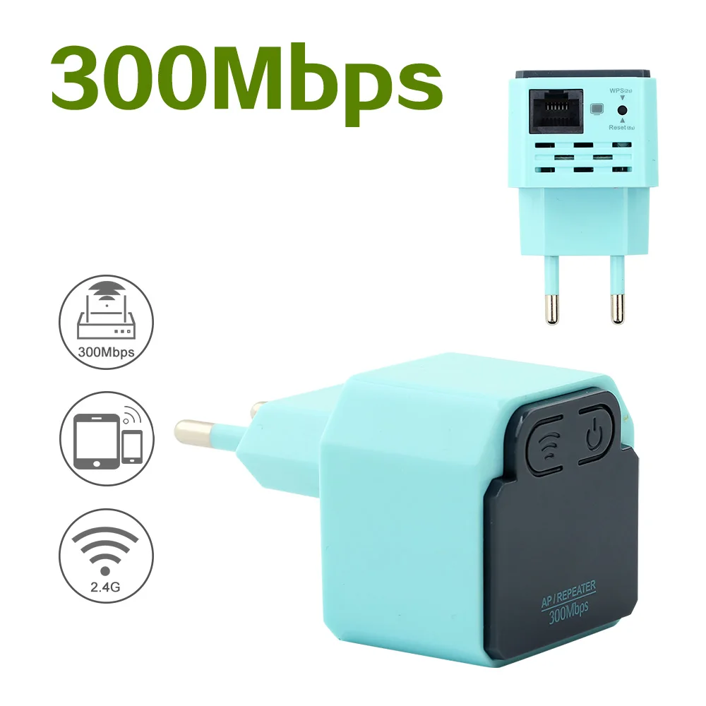Беспроводной Wi Fi репитер 300 Мбит/с 802.11n усилитель сигнала точки доступа 2 4