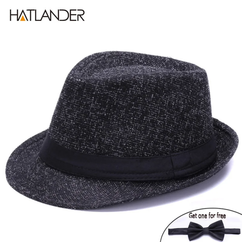 Шляпа от солнца HATLANDER для мужчин и женщин модная льняная Федора кепка в стиле джаз