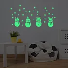 Настенный Стикеры рождественские свитеры с светящаяся наклейка 