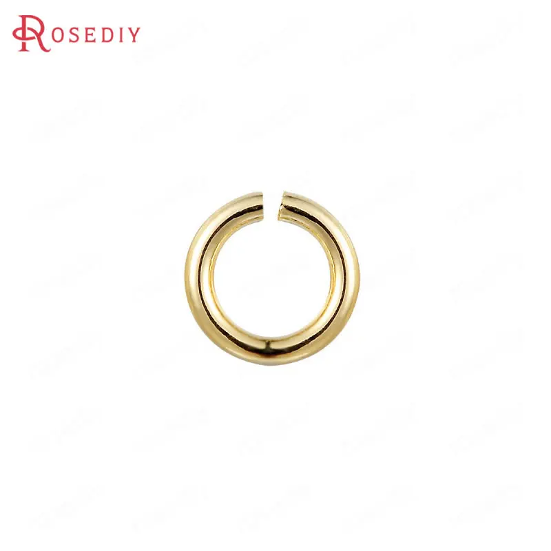 Латунные Колечки с покрытием 24 каратным золотом 20 шт.|jewelry findings|ring splitjump rings |