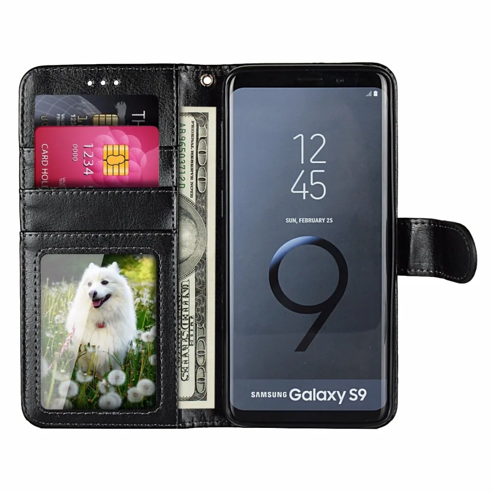 For Samsung Galaxy S9 plus case DNGN handmade Genuine Leather Wallet Flip Case Plus | Мобильные телефоны и аксессуары