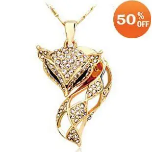 Ювелирные изделия 18 К белый позолоченный австрийский хрусталь мохини лиса