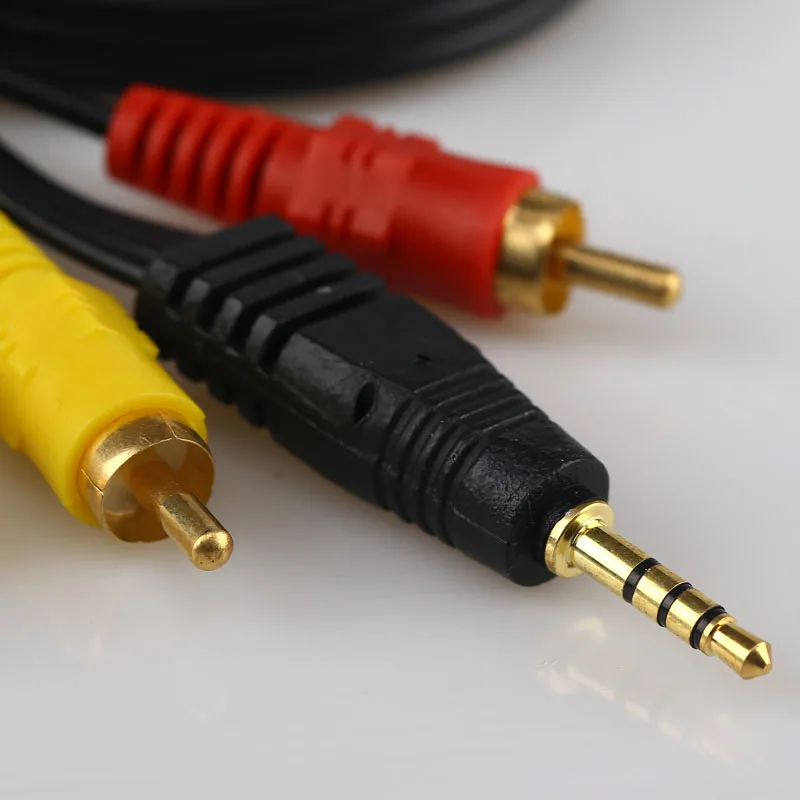 Аудиокабель с разъемом 3 5 мм на 3RCA для аудио-и видеосъемки видеосвязь стерео шнур