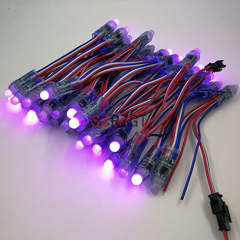 50 шт./Лот 12 мм WS2811 2811 IC RGB светодиодный модуль Водонепроницаемая гирлянда DC5V/12V