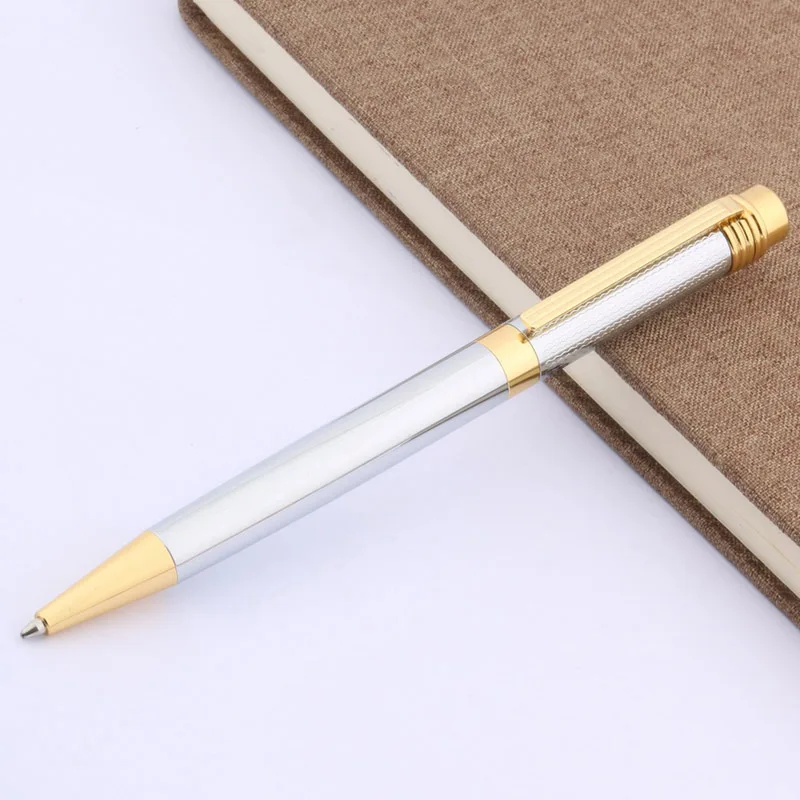 1pc office gift fashion popular metal classic Circles rose golden Ballpoint pen | Канцтовары для офиса и дома