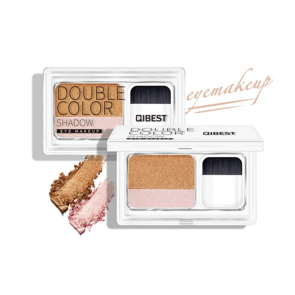 Двухцветные ленивые тени для век герметичные двухцветные градиентные