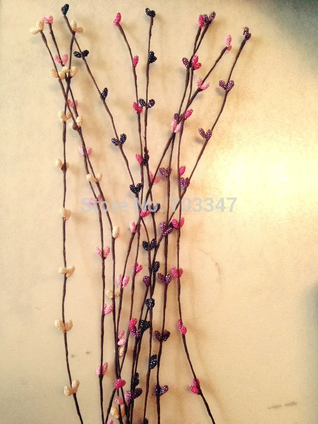 2015 Новый дизайн! 450 стебли X Довольно Пип стебель с ягодами для DIY ВЕНОК цветочные