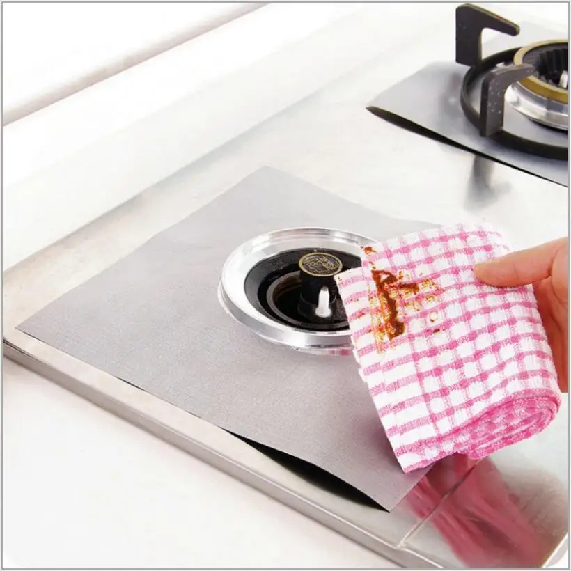 4 шт. силиконовые протекторы для кухонной плиты|silicon cover kitchen|gas stove protectorssilicone |