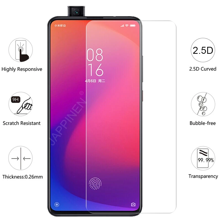 2.5D Anti-Explosion Tempered Glass for Xiaomi Mi 8 9 9T SE Redmi Note 5 6 7 Pro A2 Lite PocoPhone F1 K20 Screen Protector Film | Мобильные