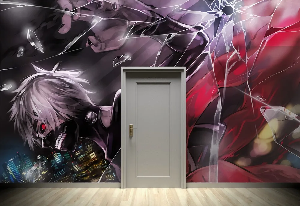 

[Self-Adhesive] 3D Tokyo Ghoul 27 Japan Anime Wall Paper mural Wall Print Decal Wall Murals