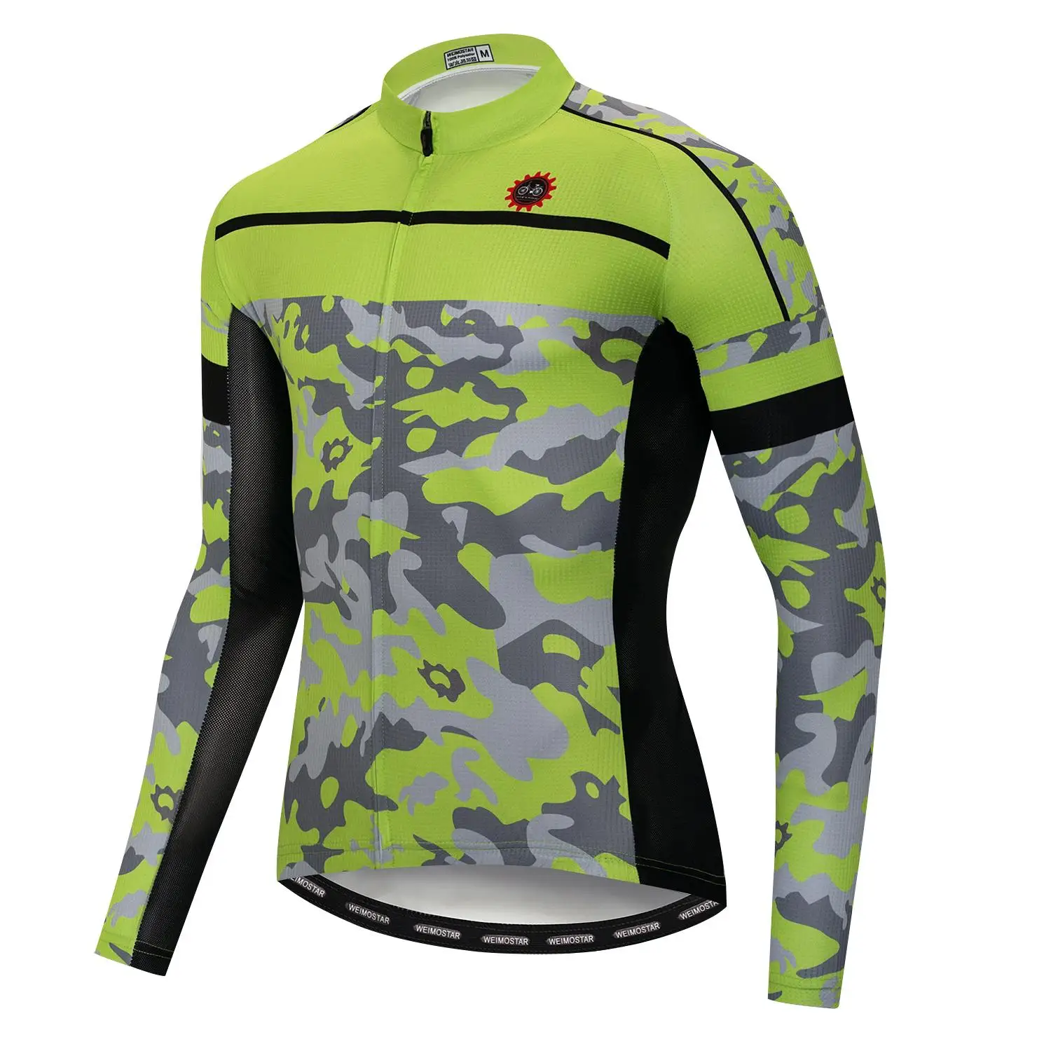 

Pro Team Reflective Cycling Jersey For Men Shirt Long Sleeve MTB bicycle Clothing Ropa Ciclismo Breathable Road bike jersey