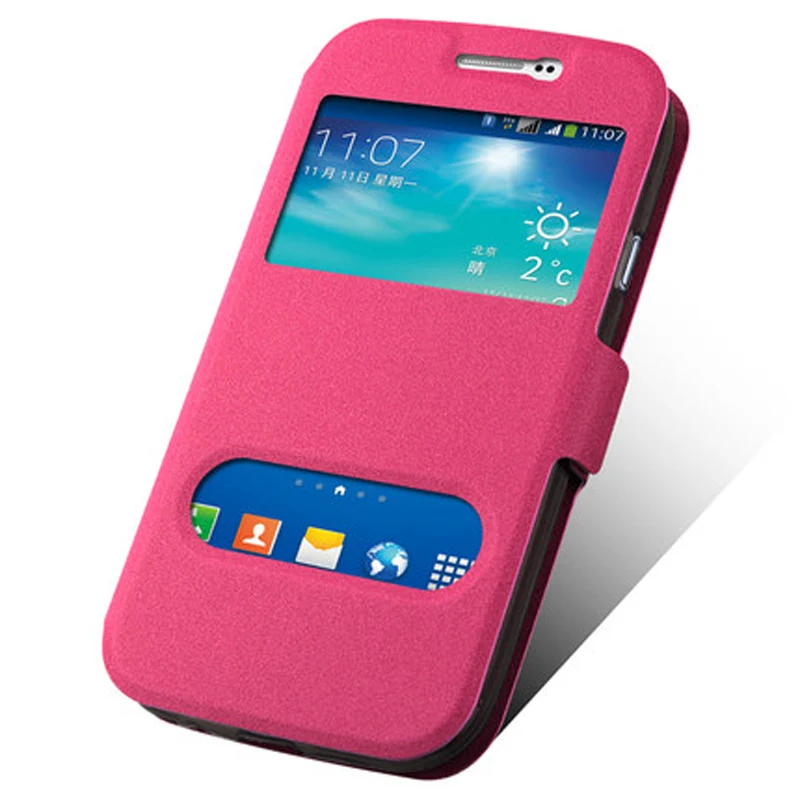 5 0 дюймовый чехол с открытым окном для samsung i9082 i9082C i9118 i9128E i9128i i9168i i9060 кожаный
