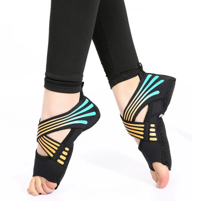 

Hisea Neoprene Women Yoga Socks Anti-slip Five Fingers Straps Professional Fitness Adults Fingerless Gym Meias Aerial Yoga Shoes