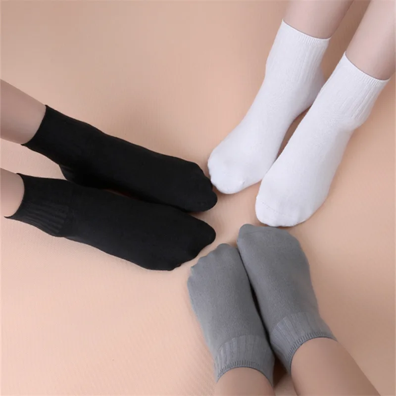 Jqjq детские носки Over The Calf хлопковые зимние студенты чулочно носочные изделия для