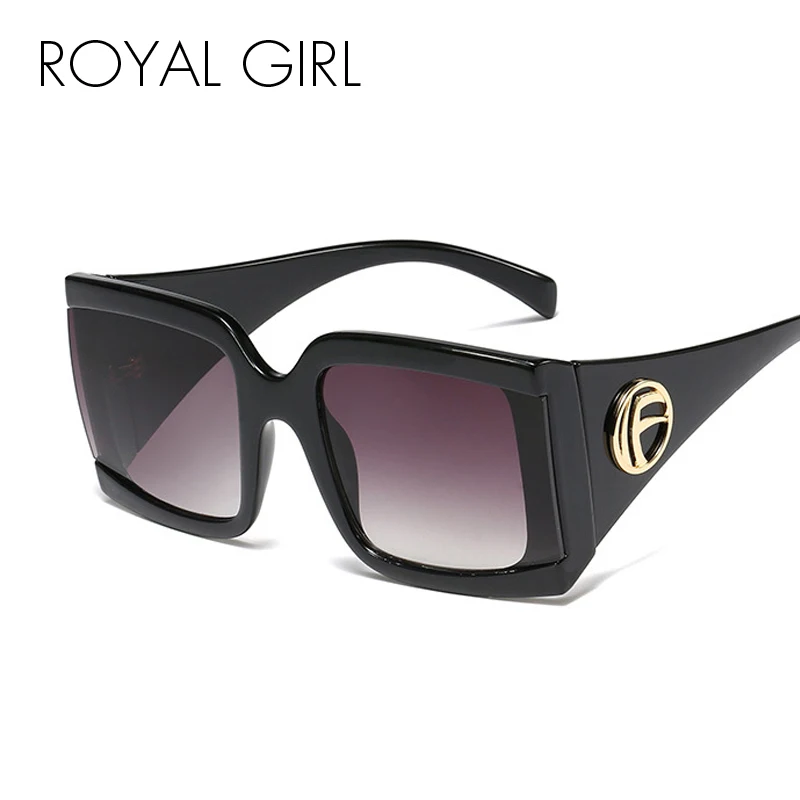 Солнцезащитные очки ROYAL GIRL брендовые дизайнерские с большими петлями UV400