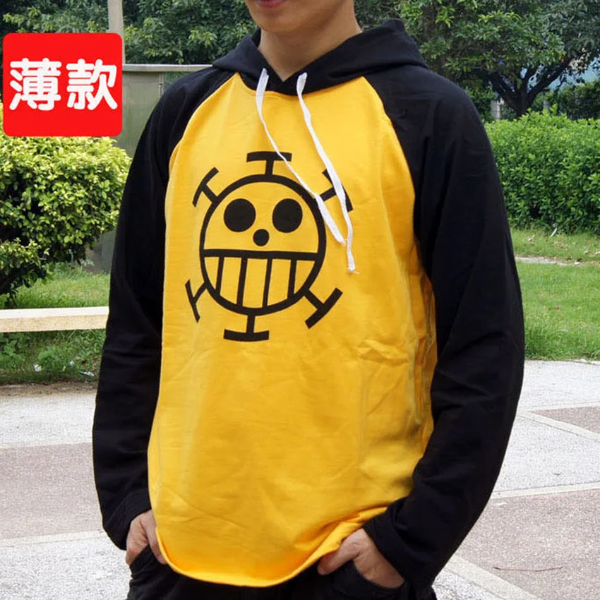 Аниме ONE PIECE Trafalgar D Water Law Cute Hoody осень-весна тонкая хлопковая Повседневная
