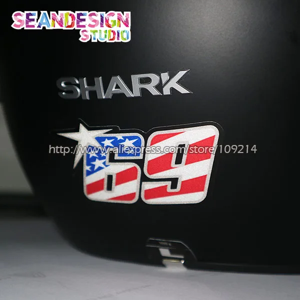 

Hot sale Nicky Hayden 69 D Helmet Motorcycle Motocross Motorbike Decal Sticker Waterproof 02