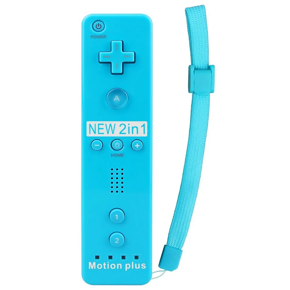 2 в 1 Встроенный Motion Plus пульт дистанционного управления Джойстик Nunchuk для nintendo wii геймпад контроллер с защитный силиконовый чехол