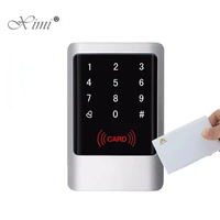 ip65 waterproof smart card access control system standalone ic card 13 56mhz mi fare card access control reader with led keypad