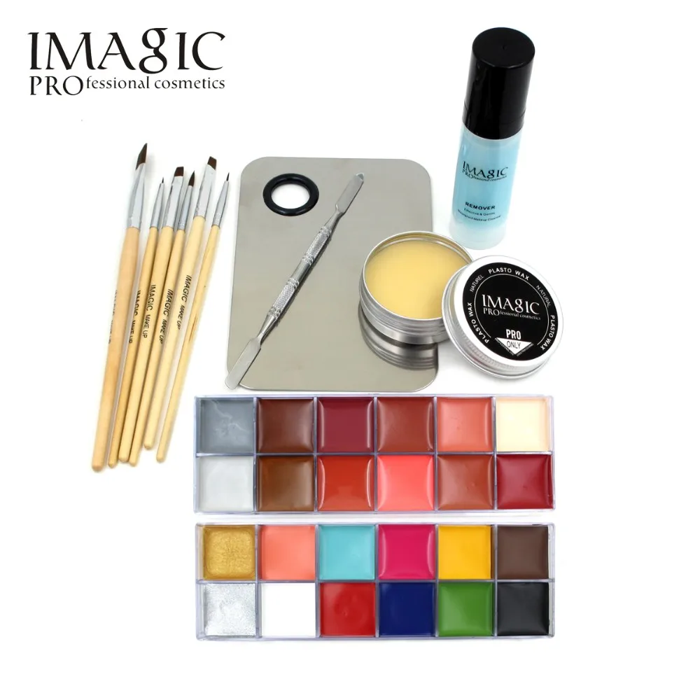 IMAGIC Косметика Профессиональный макияж бодиарт Цвета + воск 1 12 кожи снятия