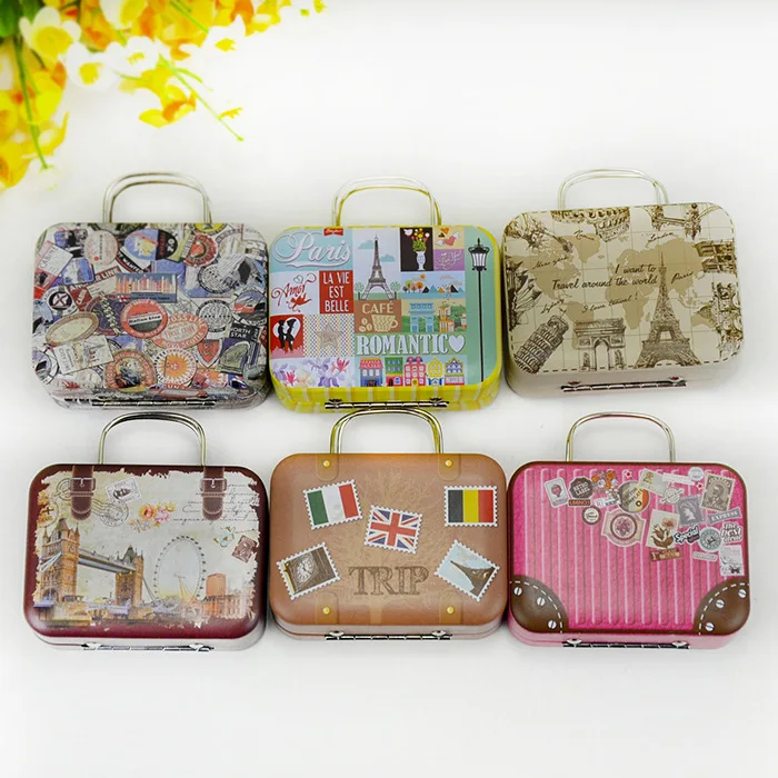 Винтажная коробка для хранения конфет в европейском стиле 6 шт. олова свадьбы