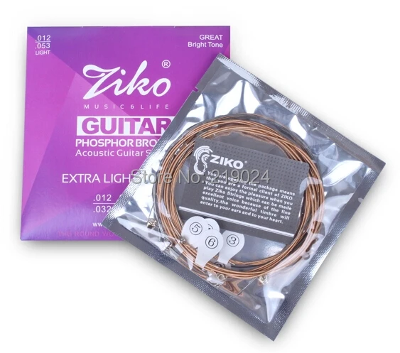 DP-010 CP-011 DP-012 Ziko акустическая гитарные струны в дополнительном освещении. 010--.047