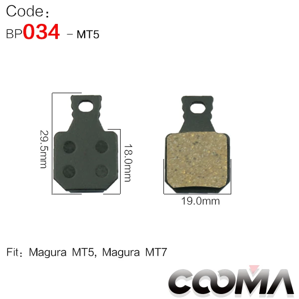 034-MT5 MT7 4 пары 8 шт. велосипедные дисковые Тормозные колодки для SHIMANO SRAM AVID HAYES TEKTRO Magura формула и скутер, link-2 - Цвет: 034-MT5 MT7