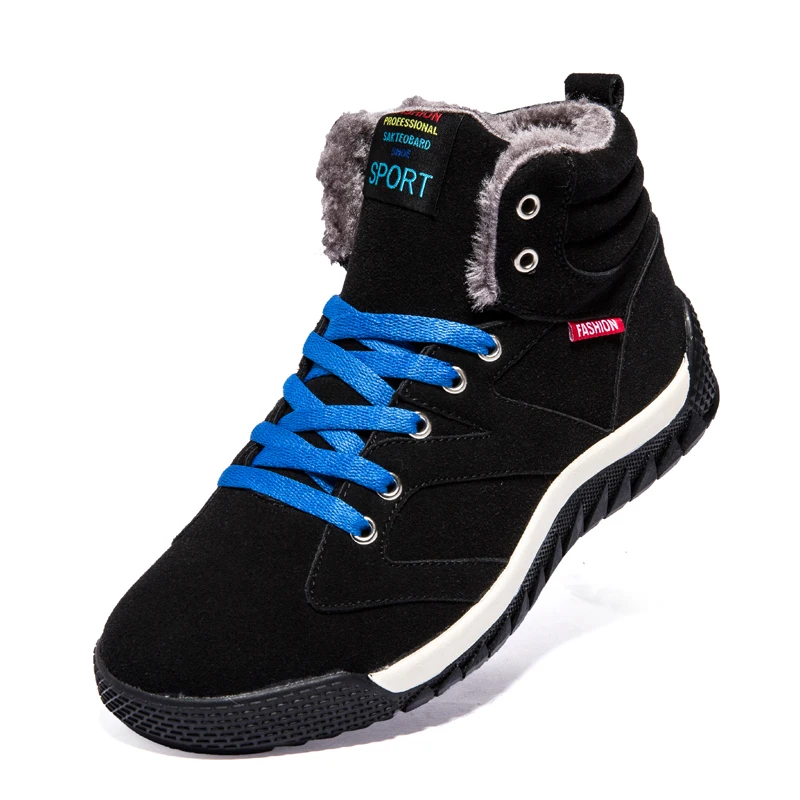 HZHICN Men Shoes Fashion Breathable Leather Mens Ankle Black Spring Lace Up Flat Casual Botas Mujer | Обувь