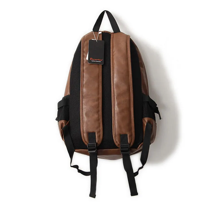 Рюкзак мужской кожаный коричневый для ноутбука|mochila feminina|bolsa mochila femininaleather man backpack |