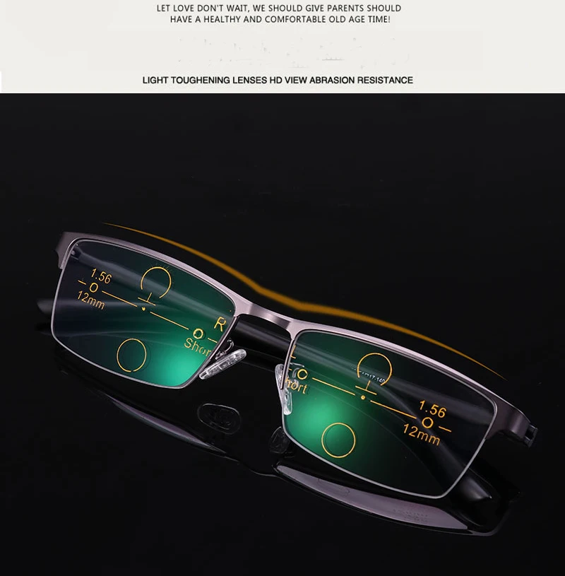 Очки для чтения CHASHMA регулируемые бифокальные фотохромные прогрессивные очки