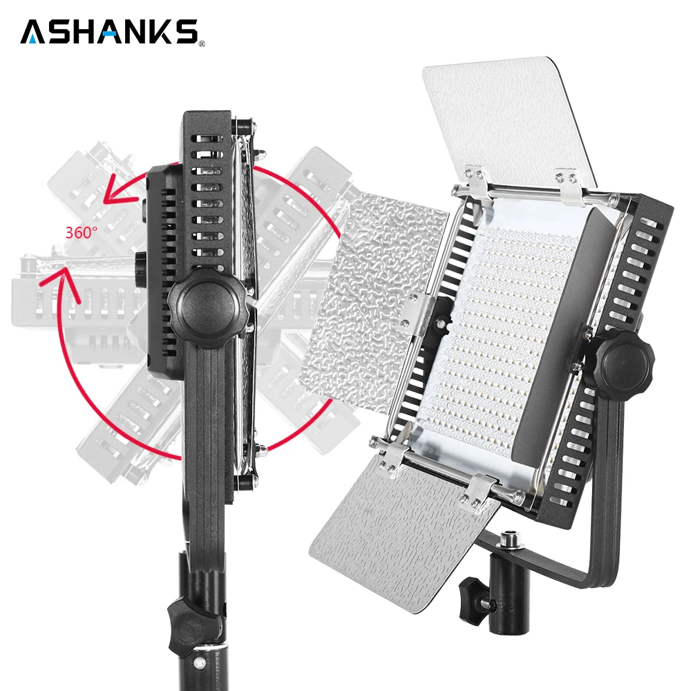 ASHANKS 40 Вт Светодиодная панель свет фотографии лампы диммер 3200 К к/5500 непрерывной