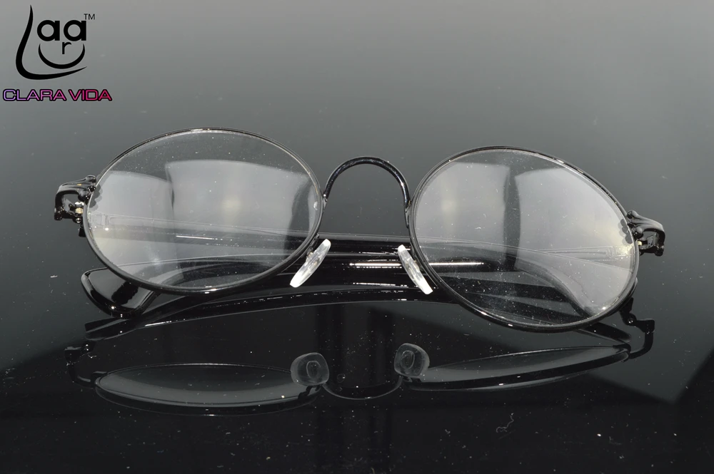 

Retro Vintage Alloy Large Round Glasses Frames Custom Made prescription lens myopia reading glasses Photochromic lenses