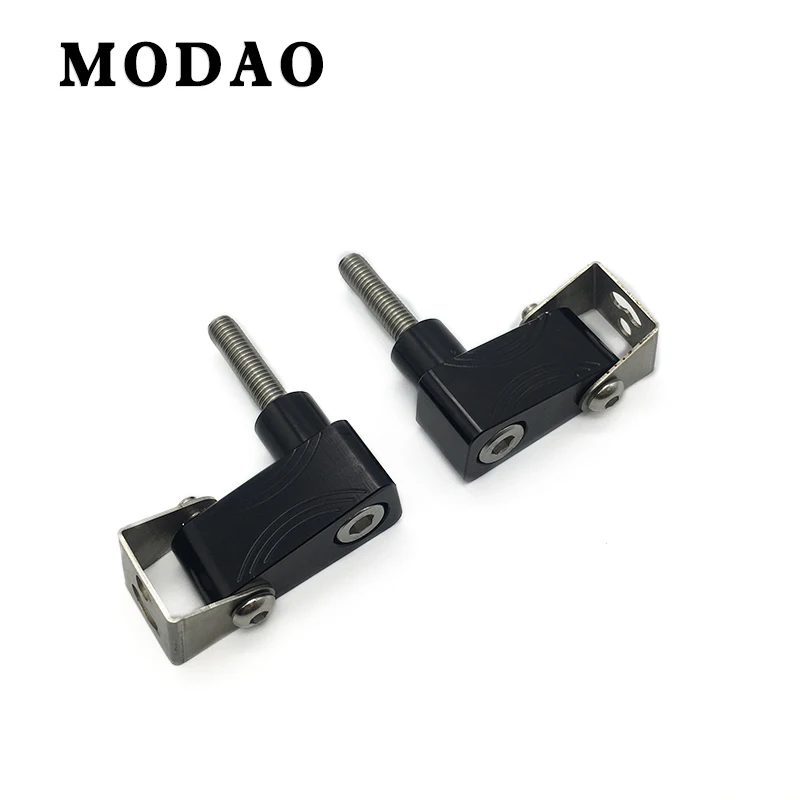 Black Для HONDA INTEGRA NC700D NC750D XADV CNC алюминиевый Мотоцикл Нижняя подсветка Монтажный кронштейн модифицированный прожектор кронштейн - Цвет: Black