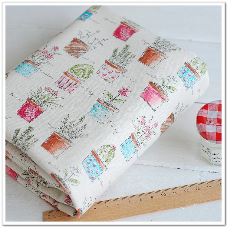 

free shipping Tablecloths curtain canvas curtains Pot Plants