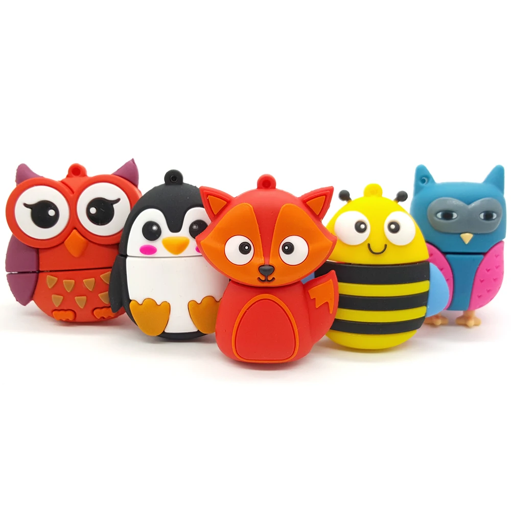 Высокоскоростные игрушки мультфильм USB флеш-накопители 2 0 флешки 4 ГБ 8 16 32 64