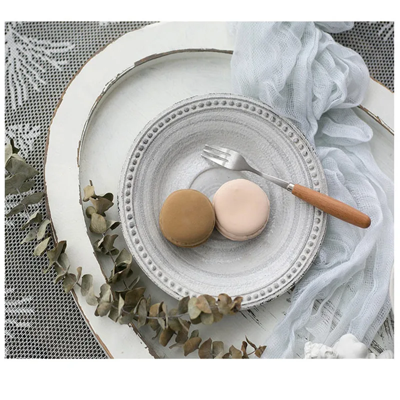 Tobs wood pallet tray 46*32cm handmade tea white color cake table decoration dessert makeup holder coffee plate | Дом и сад