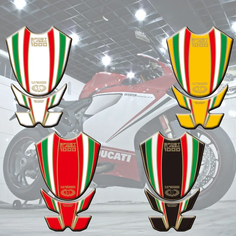 Женская наклейка стикер для Tank Pad Ducati Sport Classic 1000 рыболовная костяная